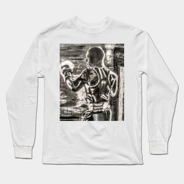 Sparring in black and white Long Sleeve T-Shirt by Joni57